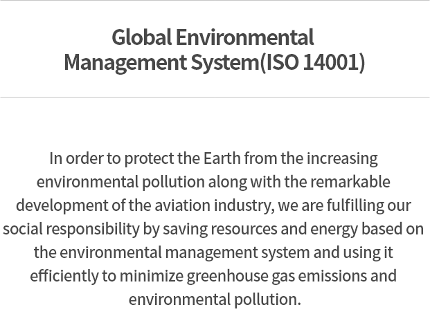 Global Environmental Management System(ISO 14001)