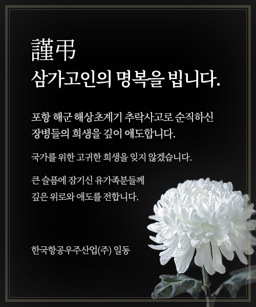 포항 해군 해상초계기 추락사고 애도 팝업